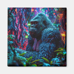 Neon Gorilla Magnet