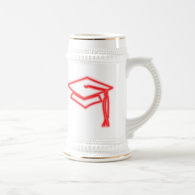 Neon Grad Cap Red Stein (Right)