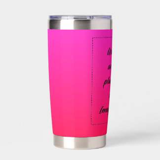 Neon Gradient Red to Pink Insulated Tumbler