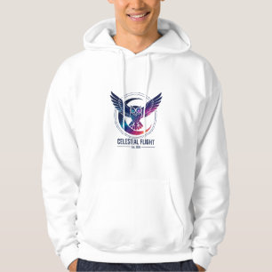 Neon Gradient Wolf Phoenix Owl Art Hoodie