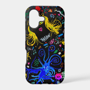 Neon Graffiti & Abstract Scribbles Dark
