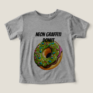 Neon Graffiti Doughnut–Street Art Sprinkle Explosi