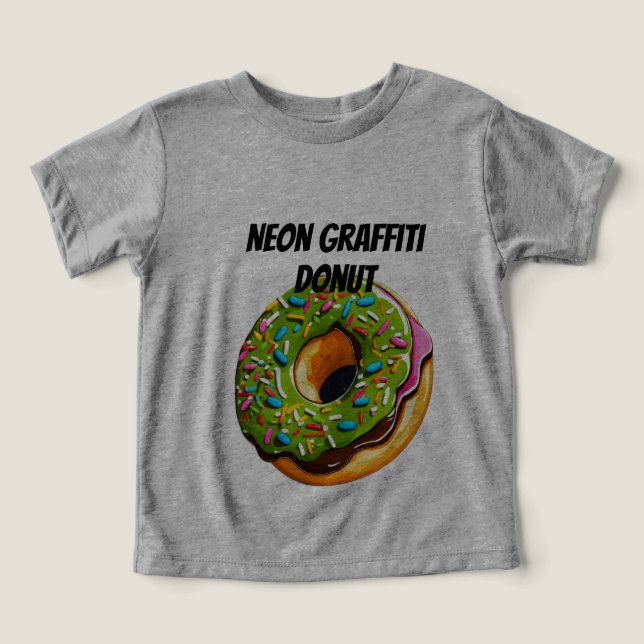 Neon Graffiti Doughnut–Street Art Sprinkle Explosi (Design Front)