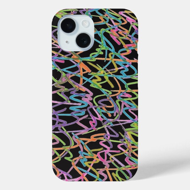 Neon Graffiti iPhone  case (Back)