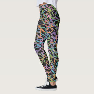 Neon Graffiti Leggings