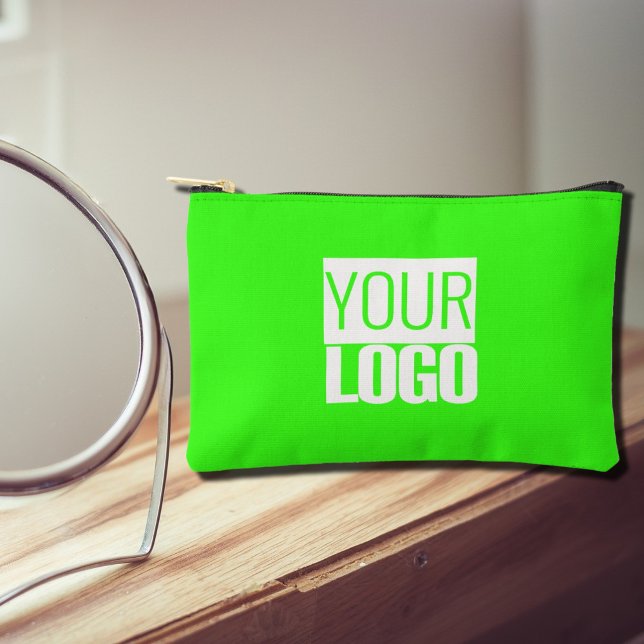 neon  green  - add your  logo  accessory pouch (Creator Uploaded)