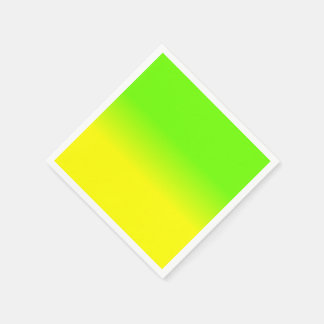Neon Green and Neon Yellow Ombré  Shade Color Fade Napkin