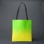 Neon Green and Neon Yellow Ombré  Shade Colour Fad Tote Bag<br><div class="desc">Bright sunshine neon yellow fades into an ombre blur with neon green for a flash of brightness and light</div>