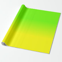 Neon Green and Neon Yellow Ombré  Shade Colour Fad