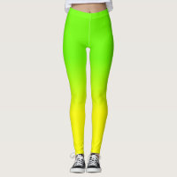 Neon Green and Neon Yellow Ombré Shade Colour