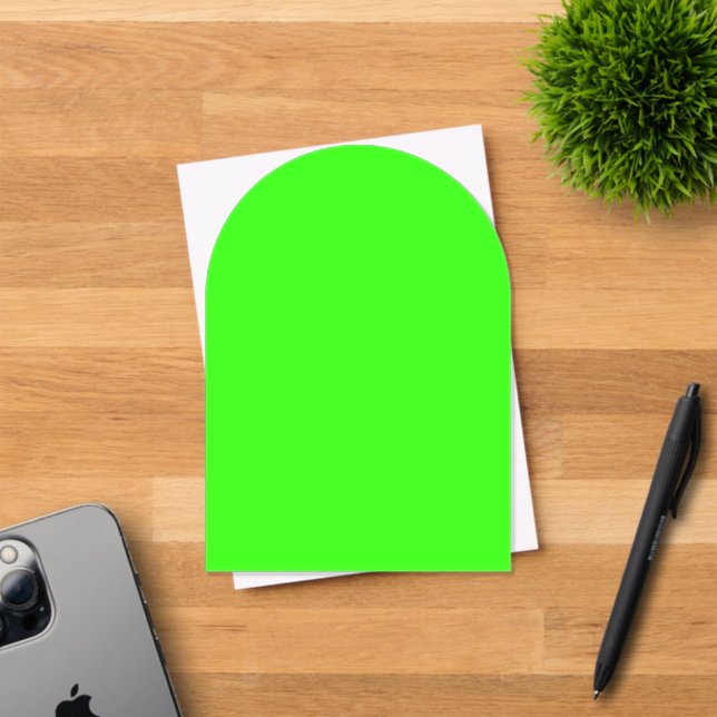 Neon Green Arch Acrylic Invitation – Customisable (Insitu (Invitation Card))