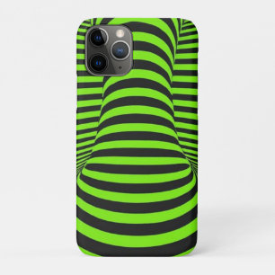 Neon Green & Black Optical Illusion Unisex Case-Mate iPhone Case