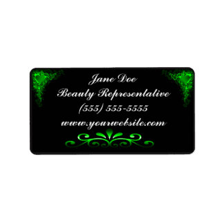 Neon Green Brochure Sticker, It Works Label