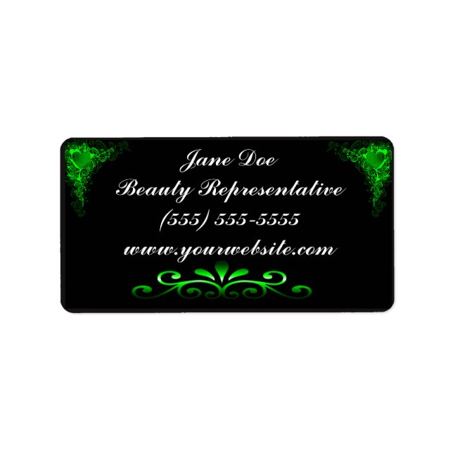 Neon Green Brochure Sticker, It Works Label (Front)