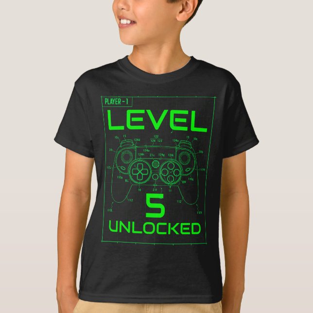 Neon Green Console Game Controller Cool Retro Game T-Shirt (Front)