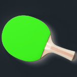 Neon Green Custom Colour Bright Colourful Gift Ping Pong Paddle<br><div class="desc">Printed with solid neon green custom colour background!. Feel free to customise and add any text you wish or change the background colour.</div>