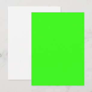 Neon Green Custom Invitation