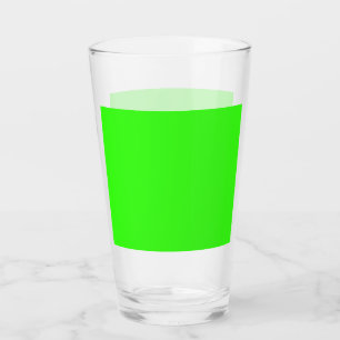 Neon Green Custom Pint Glass Cup