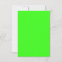 Neon Green Custom Response Card