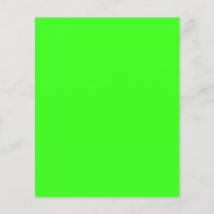 Neon Green Customisable Flyer