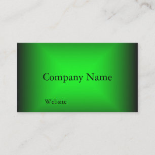 Neon Green Design Business Card