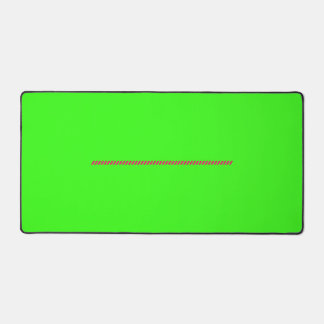 Neon Green Desk Mat With Pink Accent – Customise