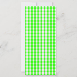 Neon Green Gingham Pattern by Shirley Taylor