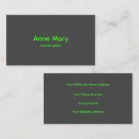 Neon Green Grey Professional Makeup Artist Salon 
