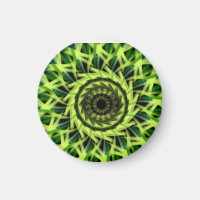 Neon Green Hypnotic Vortex Abstract Geometric Patt