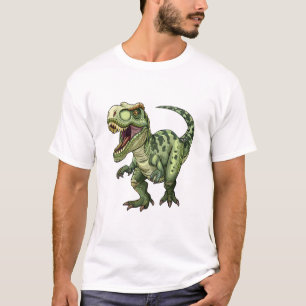 Neon Green Jurassic Rex Tee Art