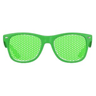 Neon Green Kids Retro Party Shades