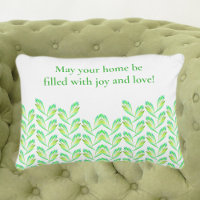 Neon green leaves - fractal art, irish saying, 