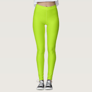Neon green leggings