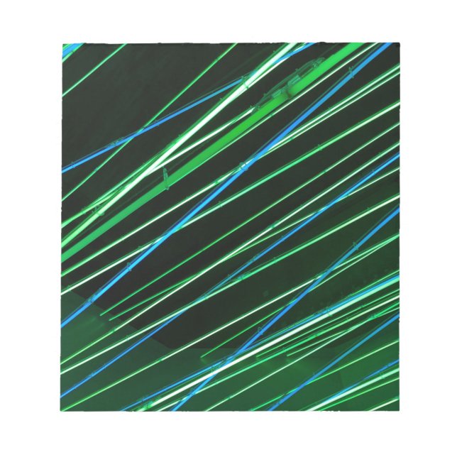 neon green lines notepad (Front)