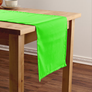 Neon Green Long Table Runner 16x108 Elegant Decor