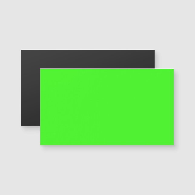 Neon Green Magnetic Business Card (Front/Back)