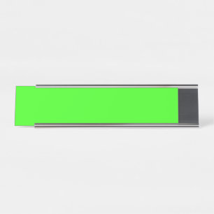 Neon Green Modern Desk Name Plate – Customisable