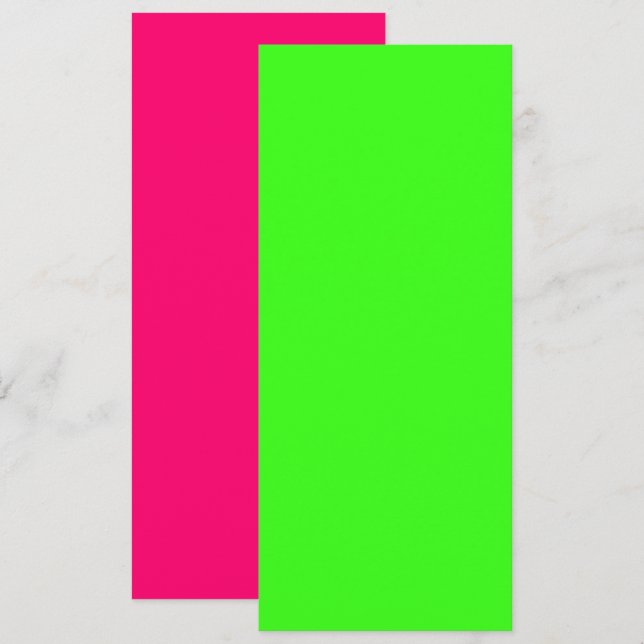 Neon Green & Neon Pink Save The Date – Customise (Front/Back)