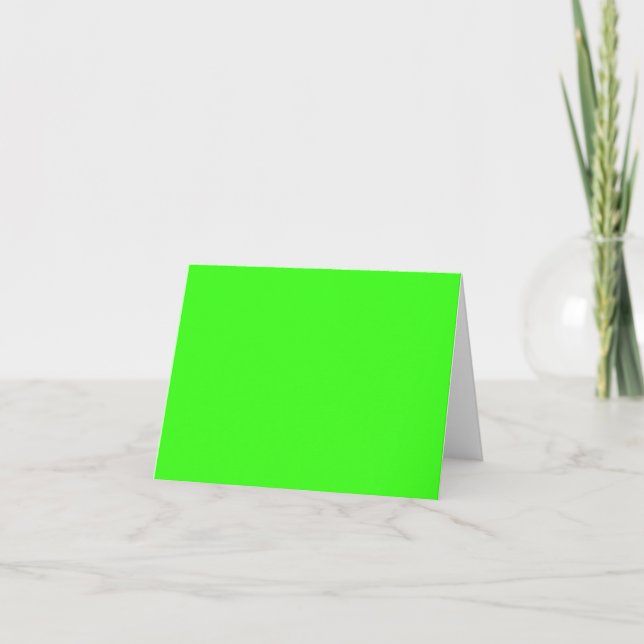 Neon Green Note Card (Front)