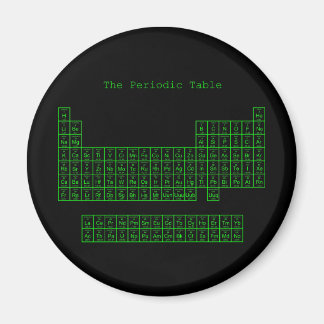 Neon Green Periodic Table Magnet