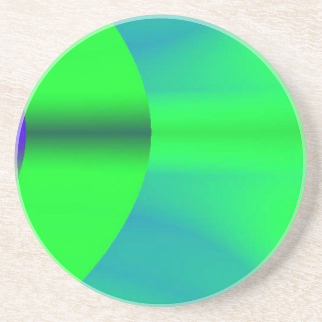 Neon Green Shadow Coaster (Front)