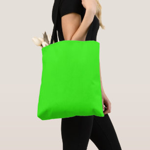 Neon Green Shoulder Tote Bag