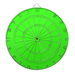 Neon Green Solid Color  Dartboard