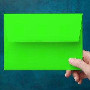 Neon Green Solid Color  Envelope