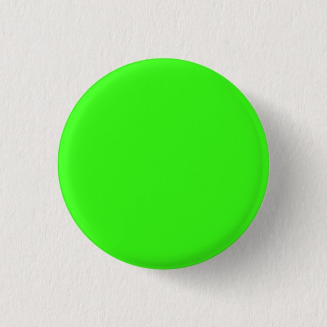 Neon Green Solid Colour 3 Cm Round Badge (Front)
