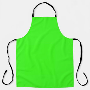 Neon Green Solid Colour  Apron