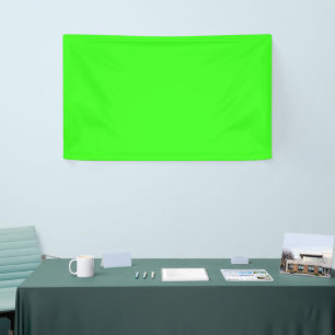Neon Green Solid Colour Banner