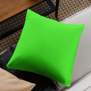 Neon Green Solid Colour   Classic Cushion