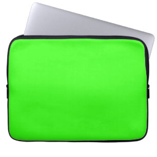 Neon Green Solid Colour Classic Laptop Sleeve