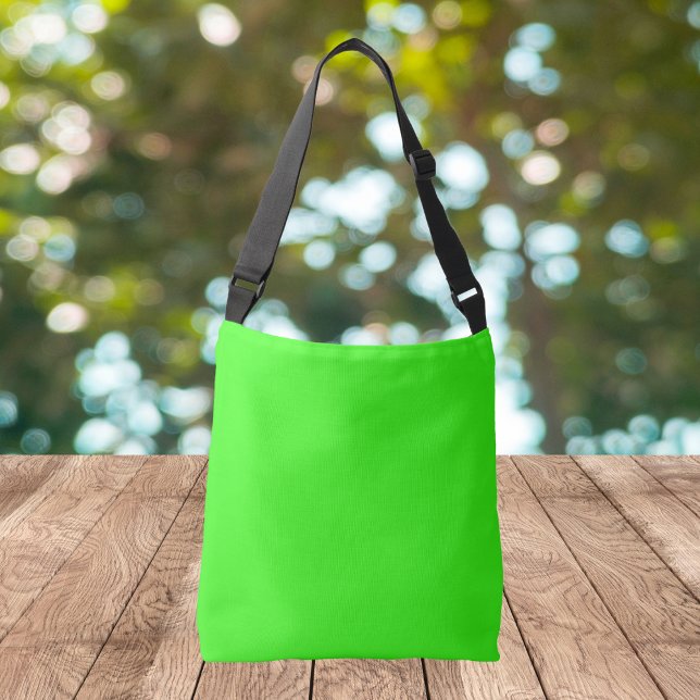 Neon Green Solid Colour Crossbody Bag (Creator Uploaded)